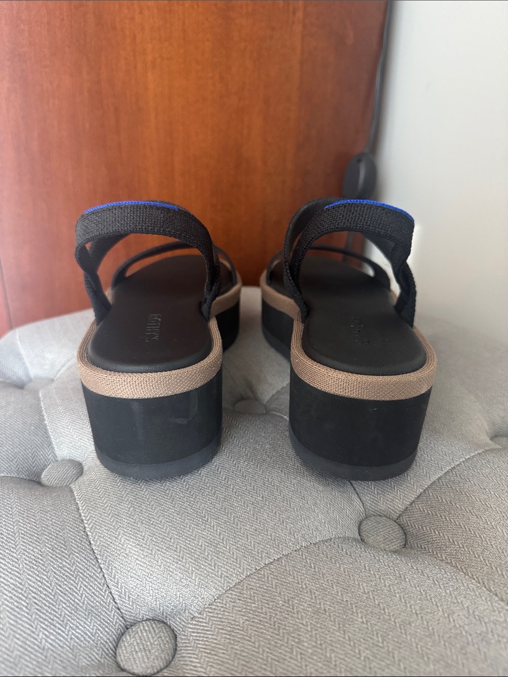 Rothy’s black platform sandals - Picture 2 of 7